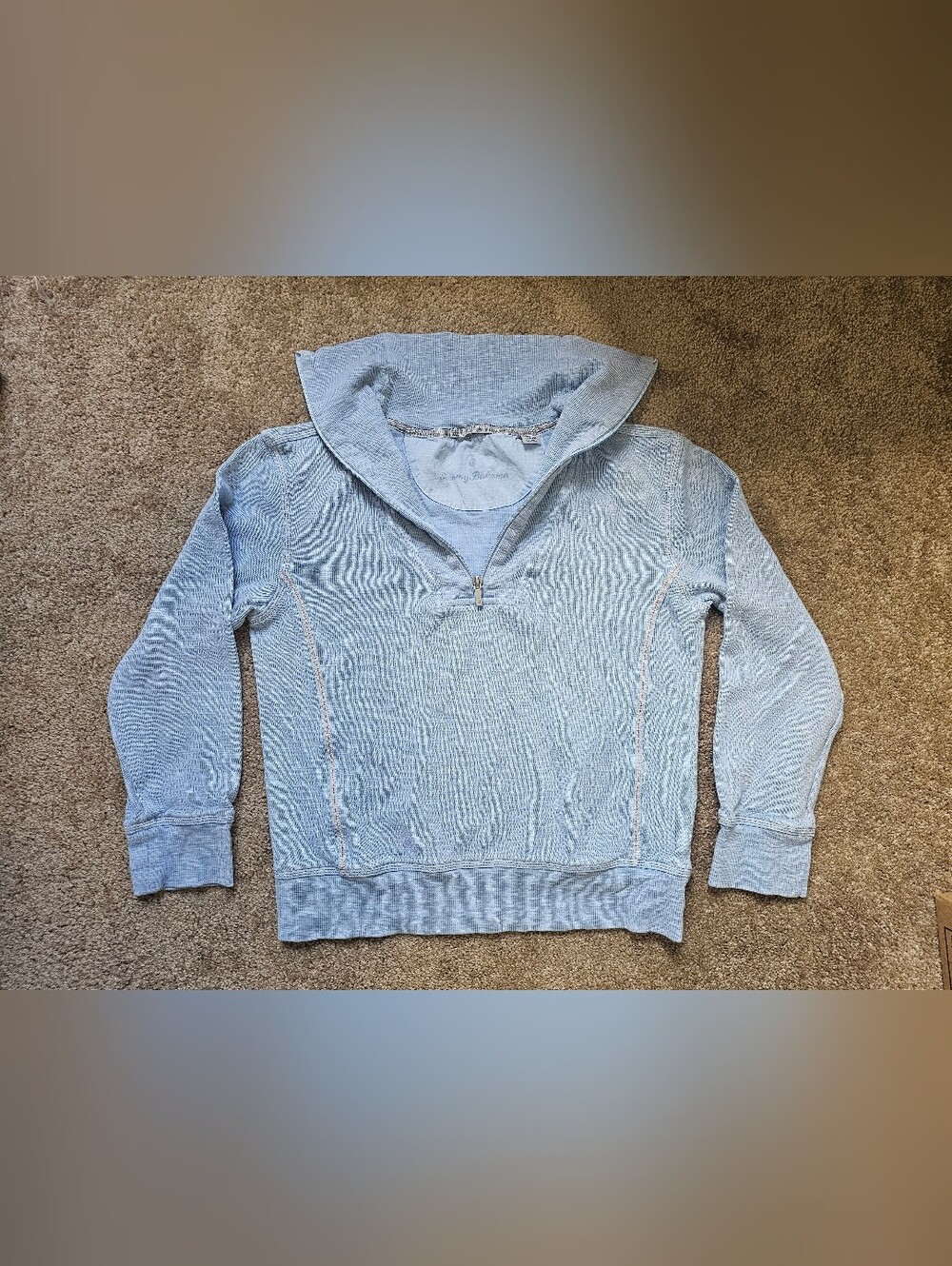 Tommy Bahama Light Blue Women's Utility Quarter-Zip Jacket